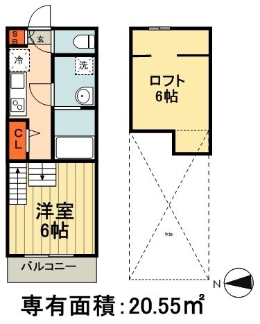 グランステート千葉の物件間取画像