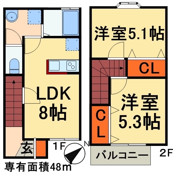 カサグランデＧの物件間取画像