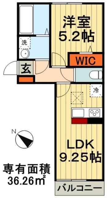 シャンブルの物件間取画像