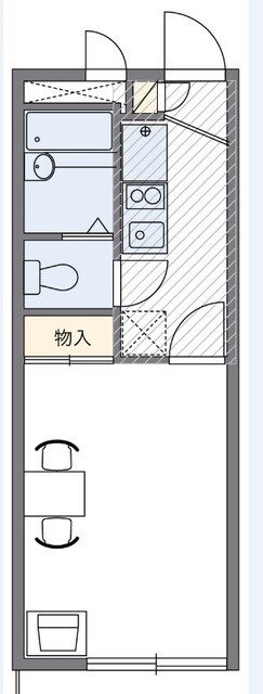 レオパレスカーネの物件間取画像