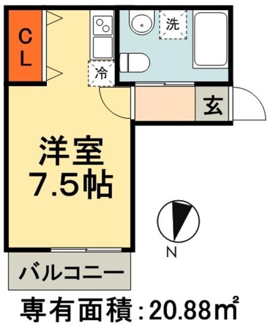 アメニティ千葉中央１　の物件間取画像