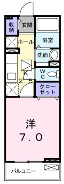 グロウ　マーシュの物件間取画像