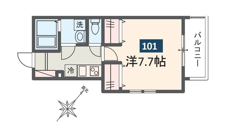 MELDIA新狭山IIの物件間取画像