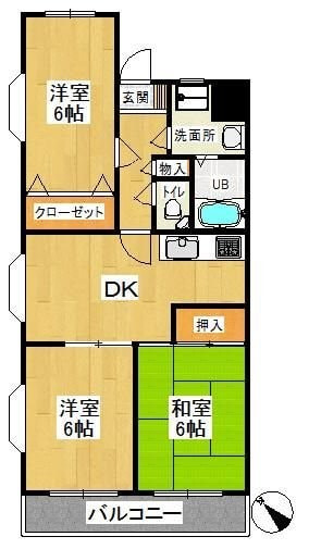 エクレール狭山の物件間取画像