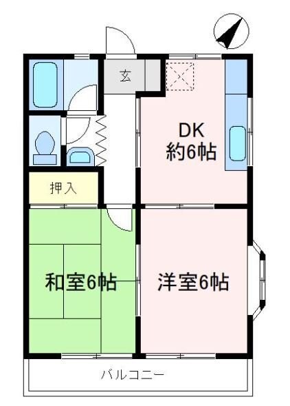 プロスペール航空公園の物件間取画像