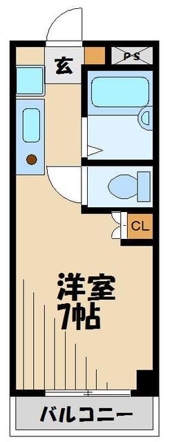 マンションクローバーの物件間取画像