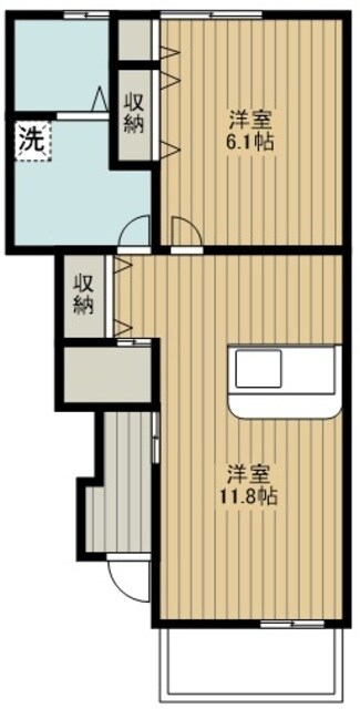 Morgenrote南沢（モルゲンレーテ）B棟の物件間取画像