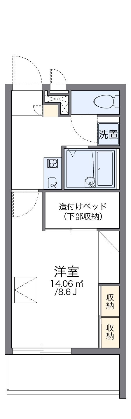 レオパレス麦の穂の物件間取画像