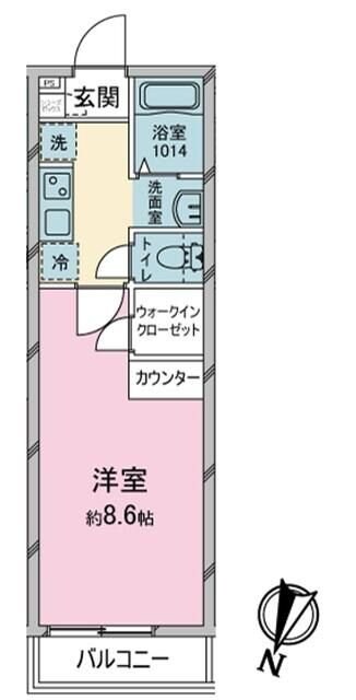 コンフォルタ秋津の物件間取画像