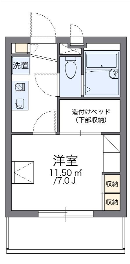 レオパレスロワジールの物件間取画像