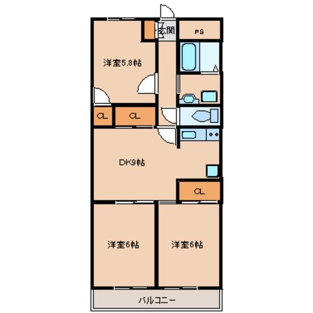 ハイツエコの物件間取画像