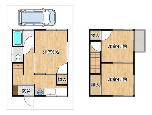 新秋津戸建住宅の物件間取画像