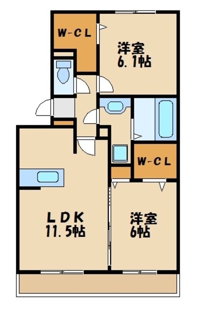 匠乃館Aの物件間取画像