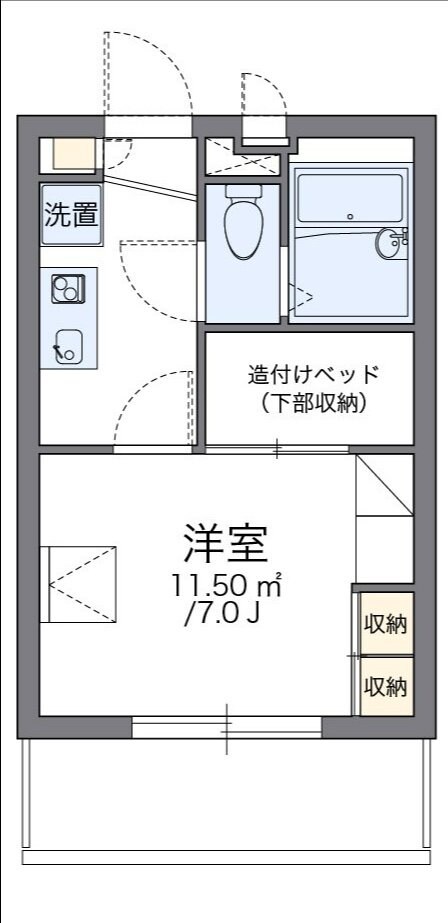 レオパレスロワジールの物件間取画像