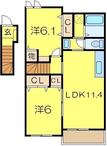 プルメリアの物件間取画像