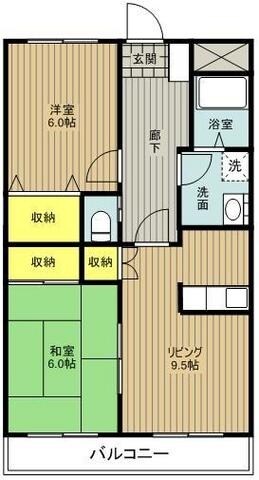 クレストール中里の物件間取画像