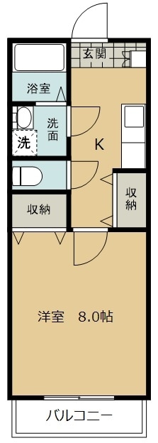 クラージュ高木の物件間取画像