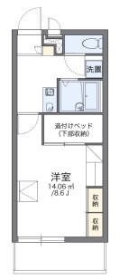 レオパレス麦の穂の物件間取画像