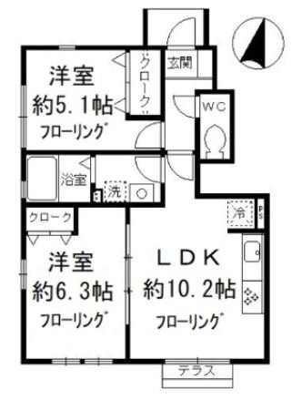 グランヴェールの物件間取画像