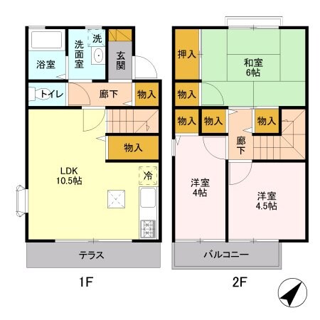 タークヒルズＤの物件間取画像