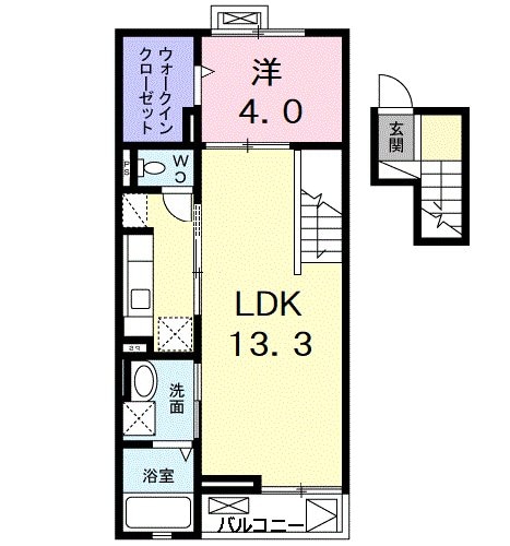 ソレイユ東久留米の物件間取画像