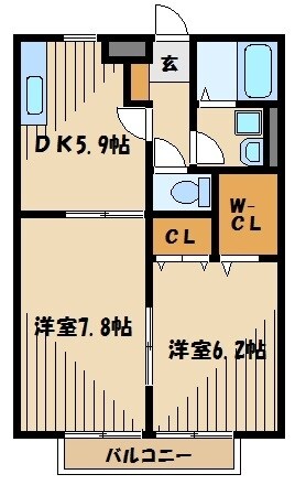 コンフォート宮前の物件間取画像