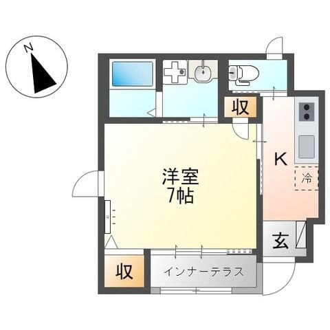 ランスロット花小金井の物件間取画像