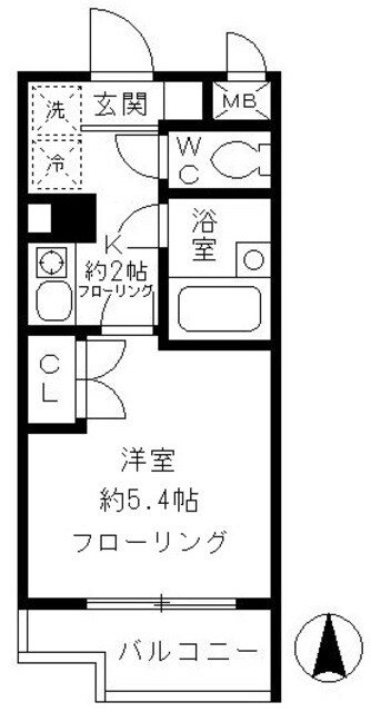 カリスヤマガの物件間取画像