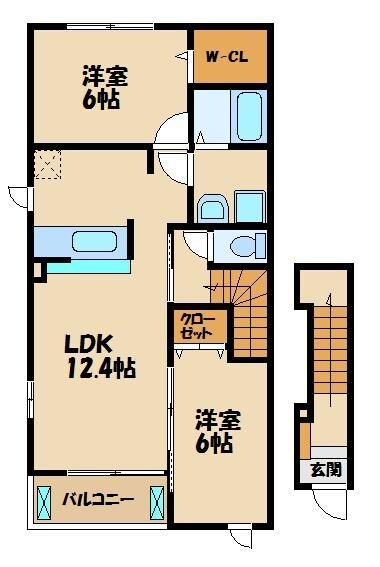 スクエアIの物件間取画像