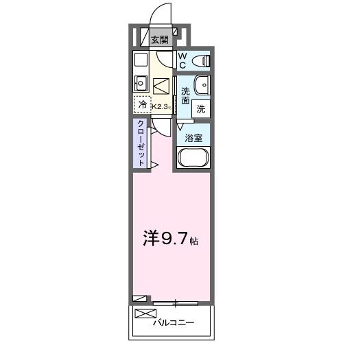 メルヴェーユ本川越の物件間取画像