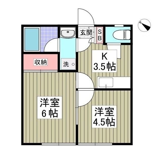 キャロットハウス岸町の物件間取画像