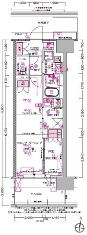 プラウド川越の物件間取画像