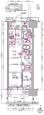 プラウド川越の物件間取画像