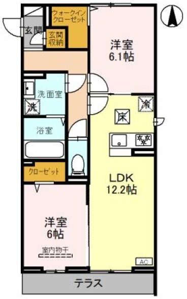 リュミエールの物件間取画像