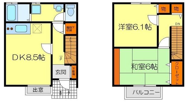 Ｋタウンの物件間取画像