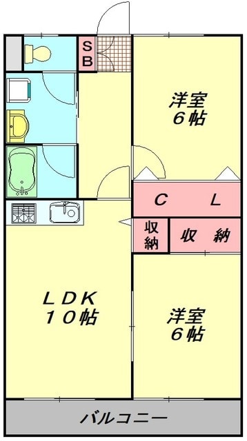 プレジールの物件間取画像