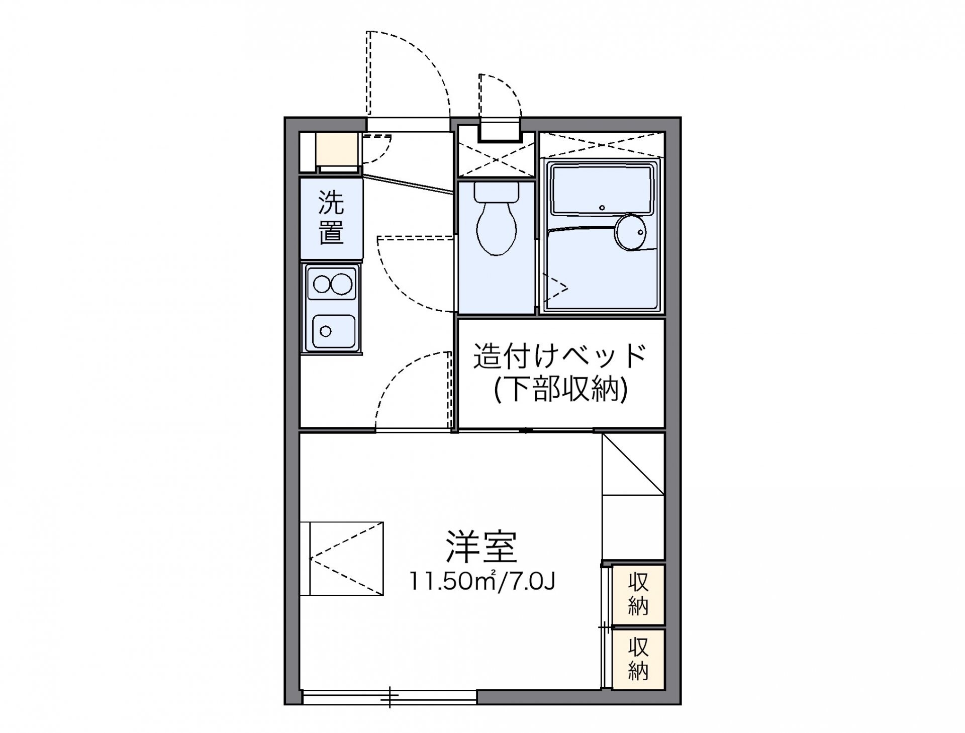 レオパレスＦｉｒｓｔ　Ａｓｔｙの物件間取画像