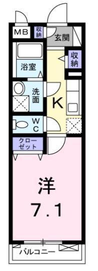 フレージュ山光の物件間取画像