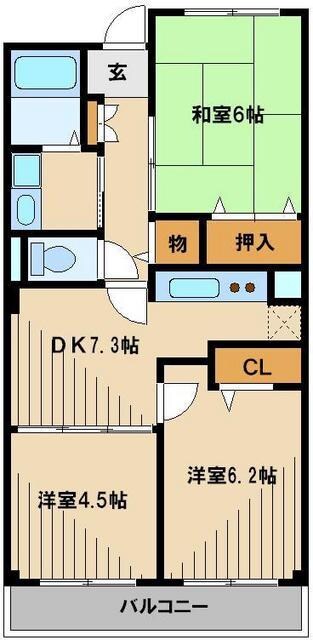 メゾンアンソレイエの物件間取画像