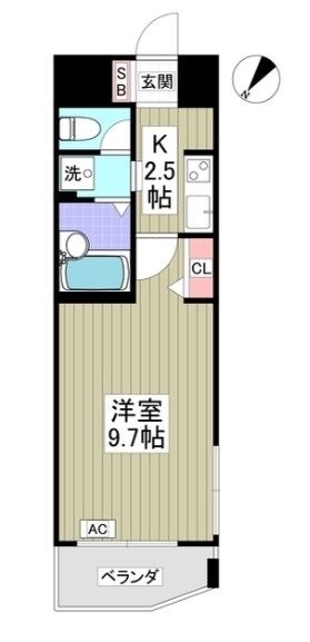 ドミール所沢IIの物件間取画像