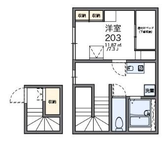 レオパレス谷原の物件間取画像