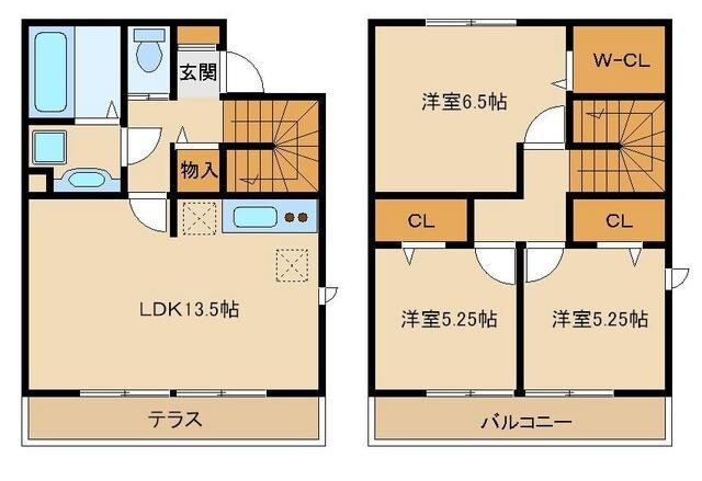 杜若の物件間取画像