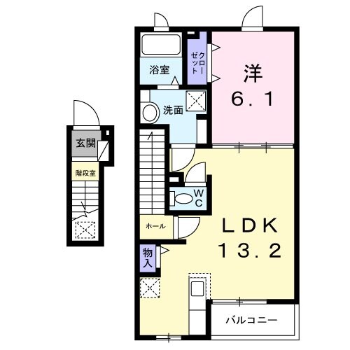 グリシーヌ　（Ｇｌｙｃｉｎｅ）の物件間取画像