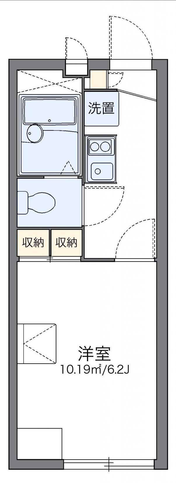 レオパレスピーヌスの物件間取画像