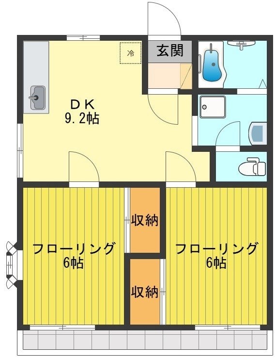 クリードホワイトエンジェルの物件間取画像