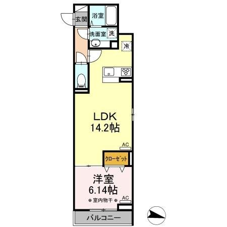 アヴァンス東大泉Aの物件間取画像