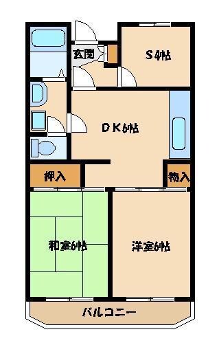 グラスハイツの物件間取画像