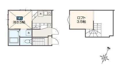 MELDIAひばりヶ丘の物件間取画像