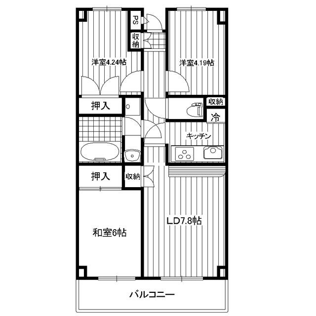 エルスタンザ清瀬の物件間取画像