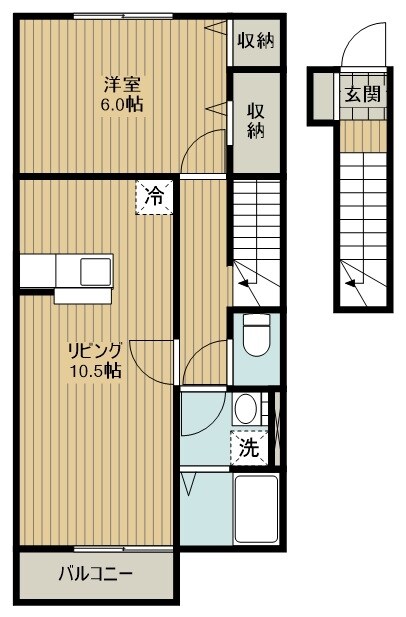 プリームスＢ棟の物件間取画像